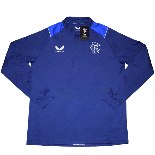 Rangers 2022/23 Half Zip Training Sweatshirt Large BNWT