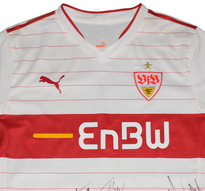 Stuttgart 2013/14 Home kit Signed by all squad Longlsleeve Large