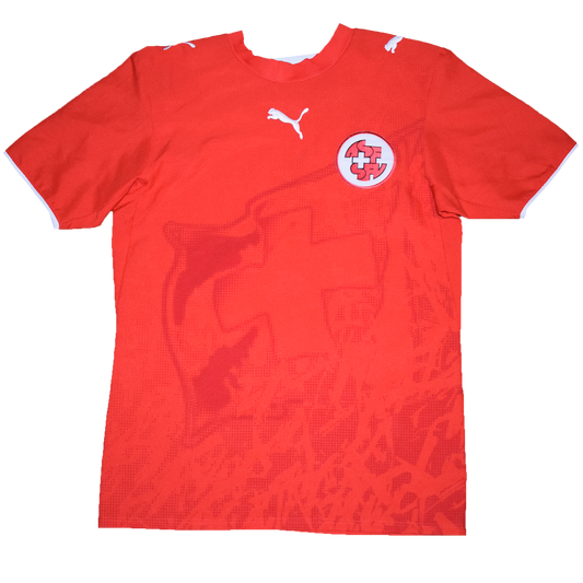 Switzerland 2006 Home kit with Official Barnetta Print SIGNED XS