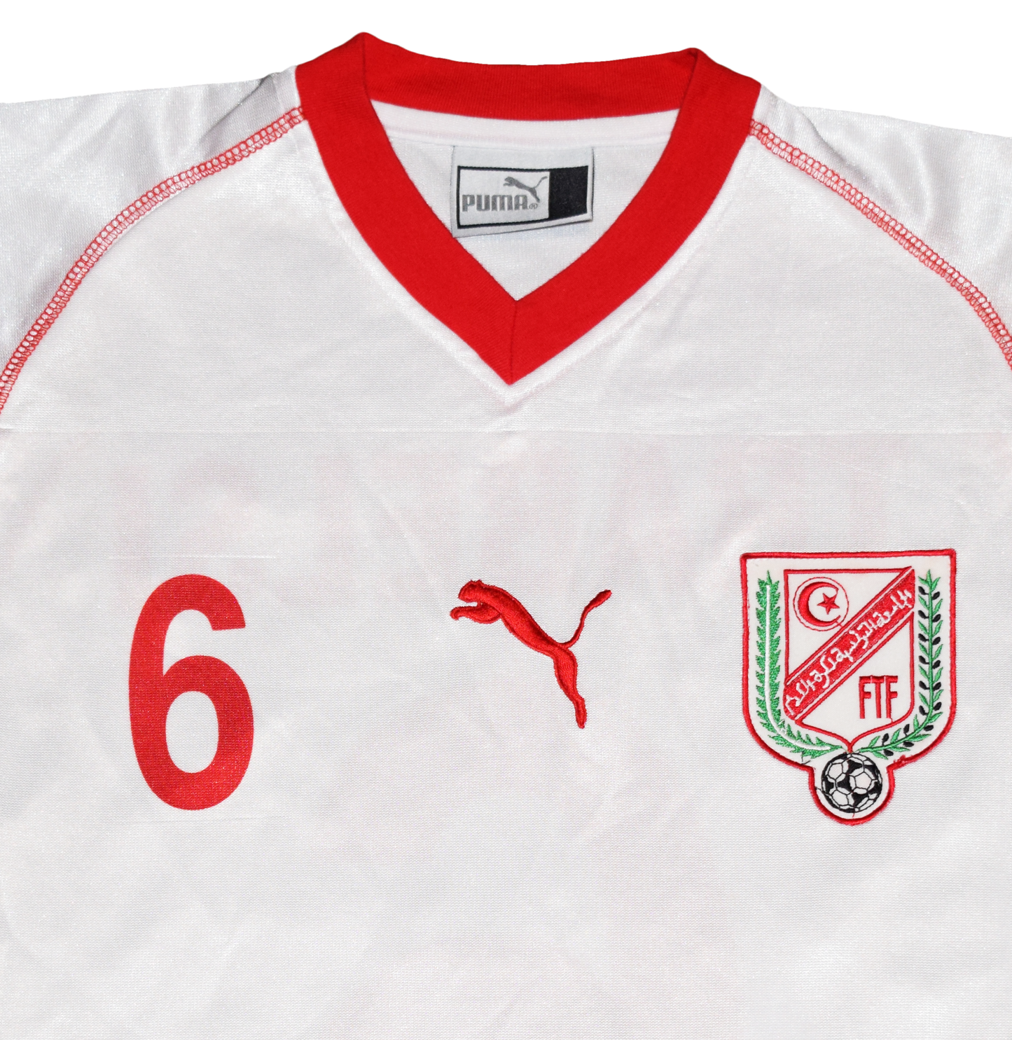 Τυνησία 2002 WORLD CUP Εντός έδρας Εμφάνιση με τύπωμα Trabelsi