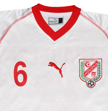 Τυνησία 2002 WORLD CUP Εντός έδρας Εμφάνιση με τύπωμα Trabelsi