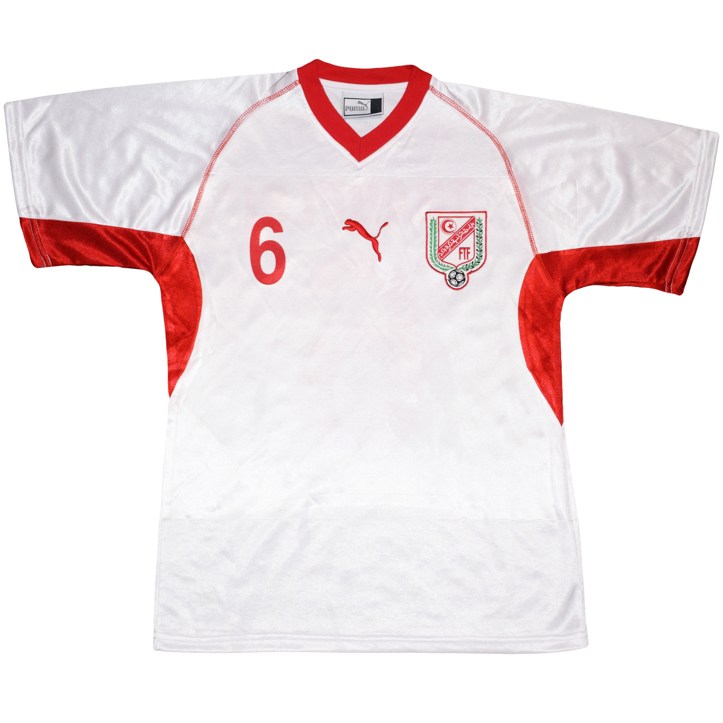 Τυνησία 2002 WORLD CUP Εντός έδρας Εμφάνιση με τύπωμα Trabelsi