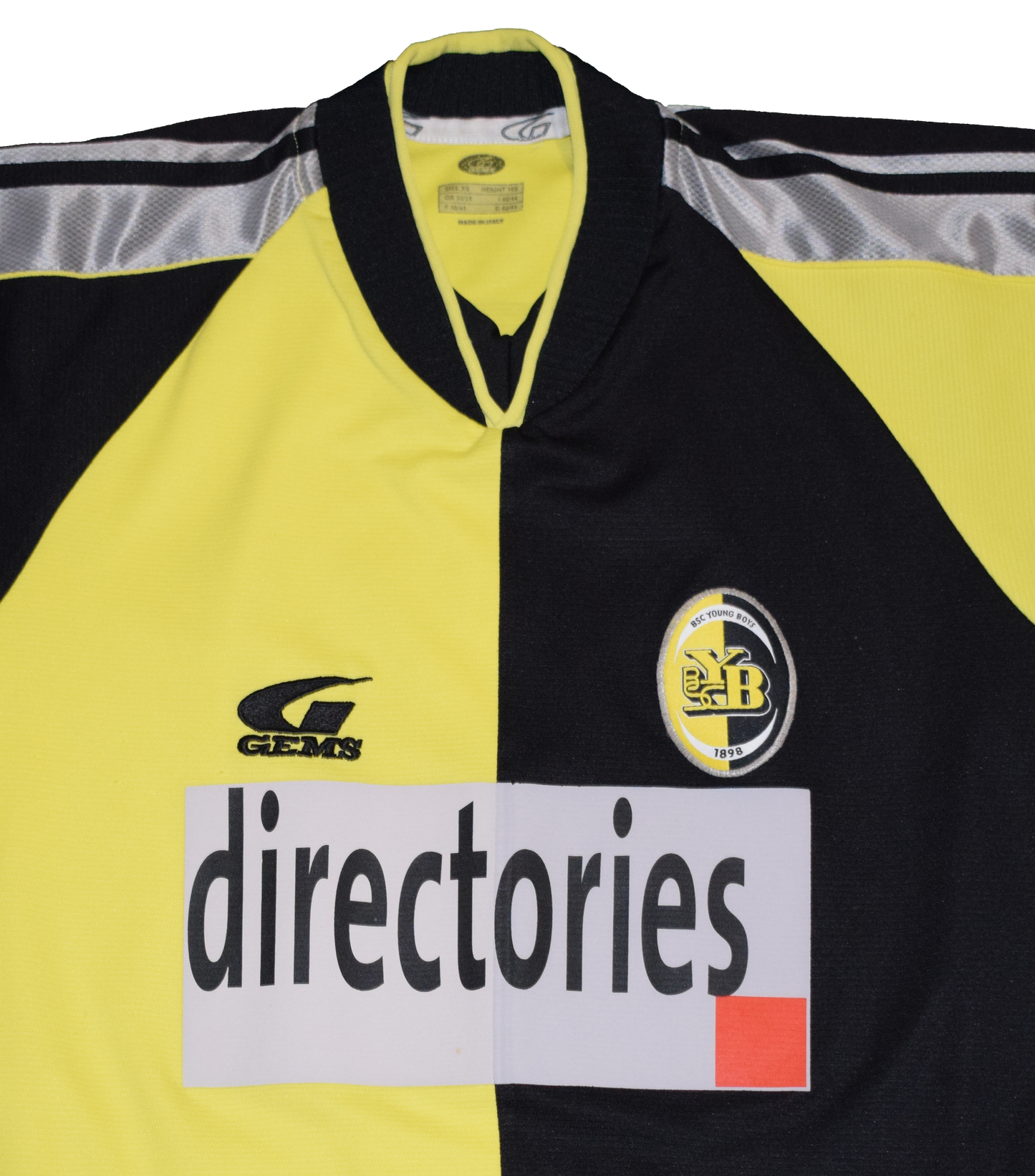 Young Boys 2002/03 Home kit with Official 6 Print XS