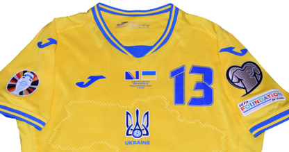 Zabarnyi Matchworn Ukraine 2024 Home kit Large