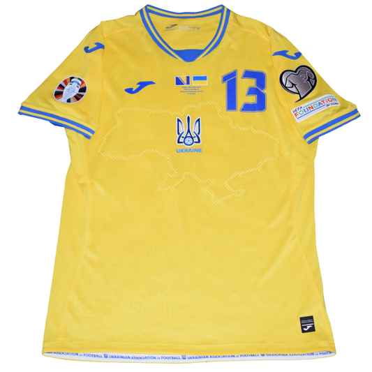 Zabarnyi Matchworn Ukraine 2024 Home kit Large